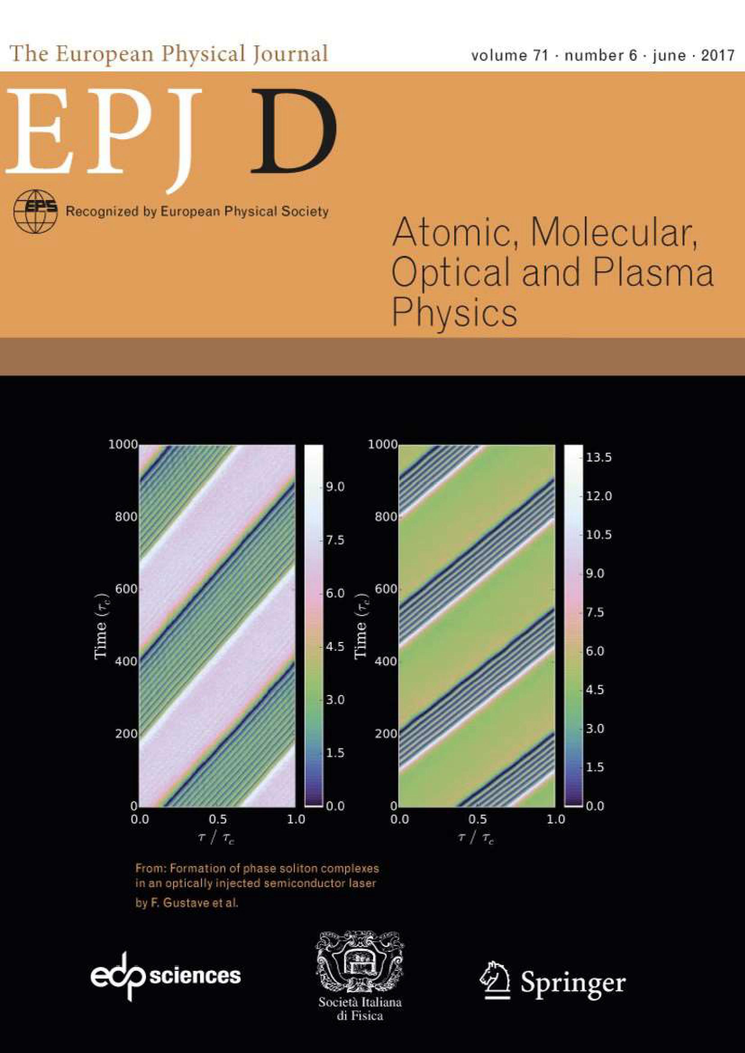 Gustave f., Rimoldi c., Walczak p. , Columbo l., Brambilla m., Prati F., Tissoni G. and S. Barland, (2017) Formation of phase soliton complexes in an optically injected semiconductor laser, Eur. Phys. J. D, 71: 154