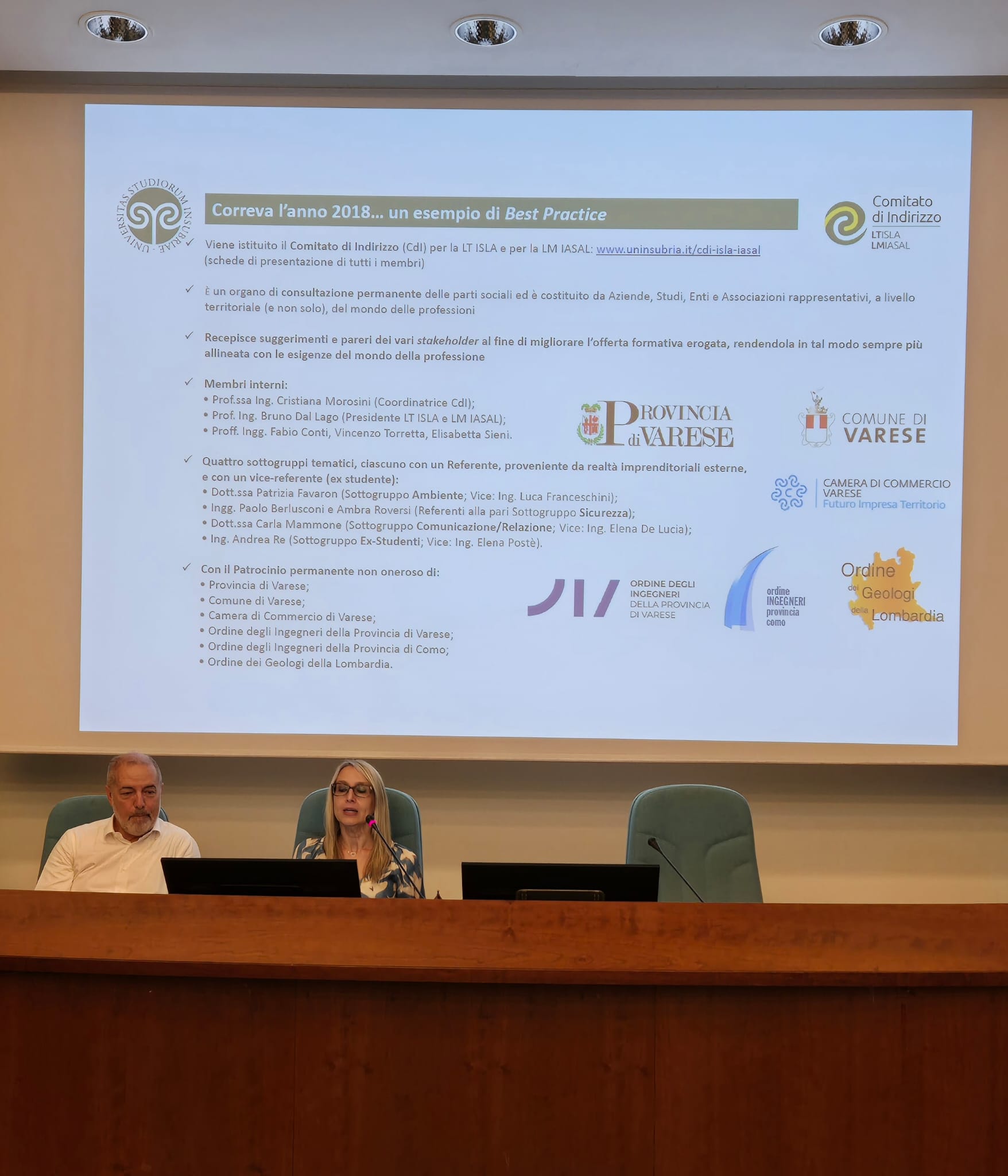 Giornata CdI ISLA/IASAL 2025 - Morosini e Conti, presentazione CdI