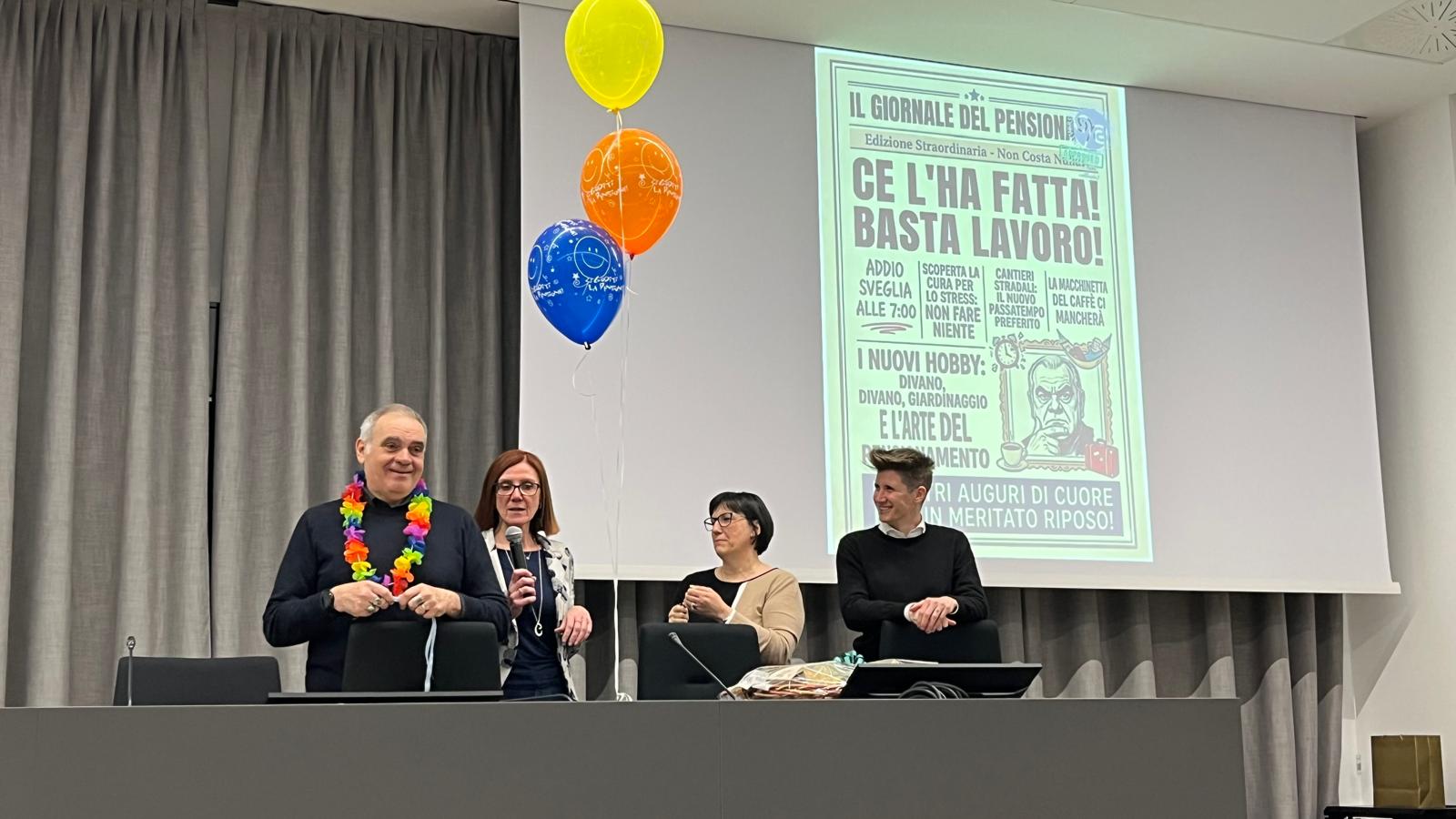 Festa pensionamento - Roberta Cibari, Adriano Tresin