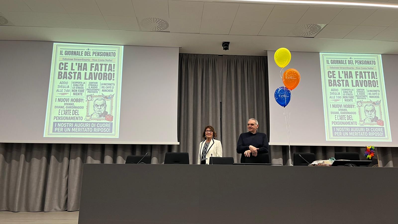 Festa pensionamento - Roberta Cibari, Adriano Tresin