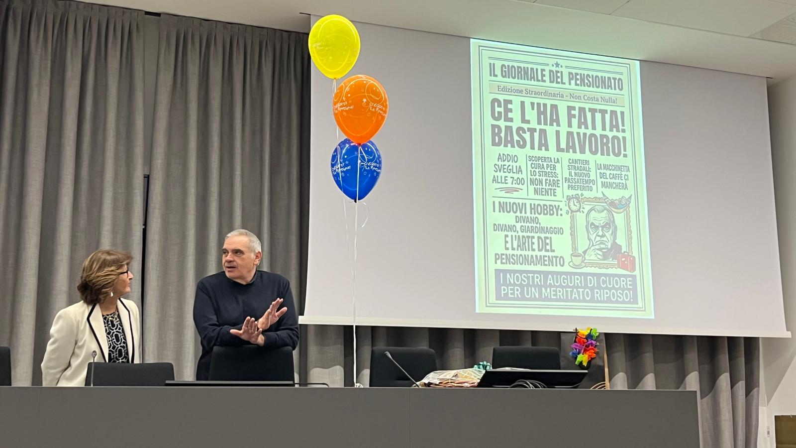 Festa pensionamento - Roberta Cibari, Adriano Tresin