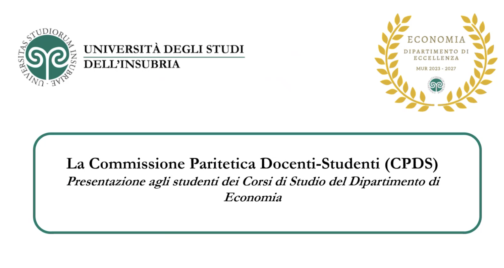 Presentazione CPDS -DiECO
