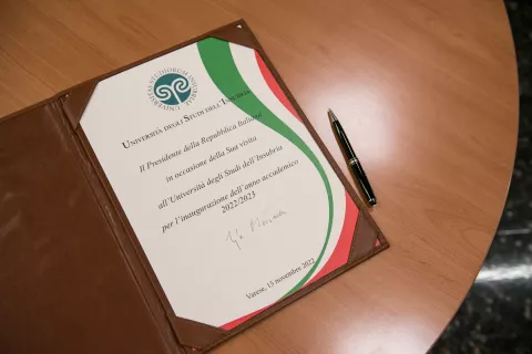 Inaugurazione dell'anno accademico alla presenza del Presidente della Repubblica