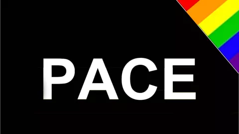 Bandiera pace a lutto