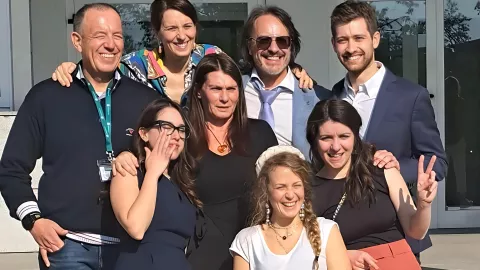 Foto di gruppo Convegno Master Infermieristica Ostetricia