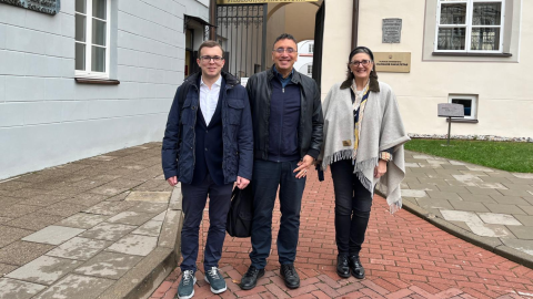 Luca Marchionni, Giulio Facchetti, Daniela Cermesoni a Vilnius