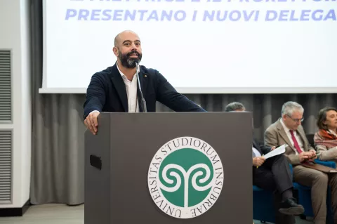 Flavio Saturno, portavoce della rettrice