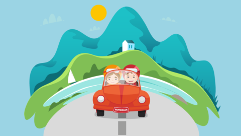 Car pooling - Be pooler - logo