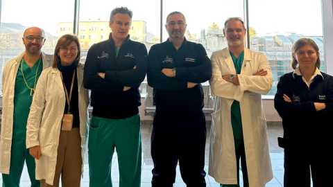 Bignami con la sua equipe