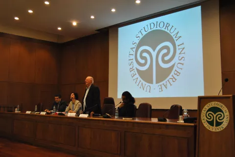 Dario Fo all'Insubria