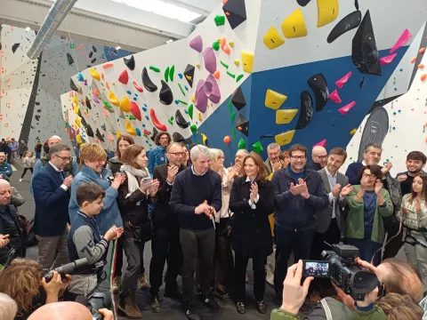 Inaugurazione palestra roccia