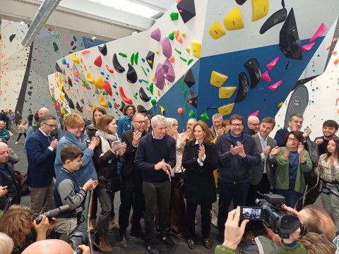 Inaugurazione palestra roccia