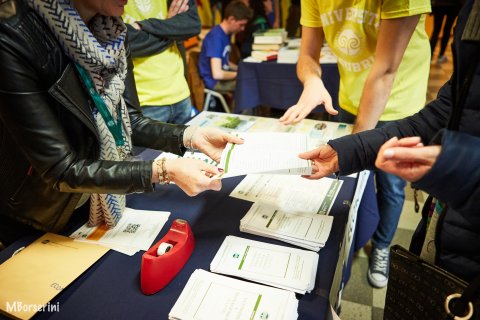 Open Day 2017 stand informativo economia