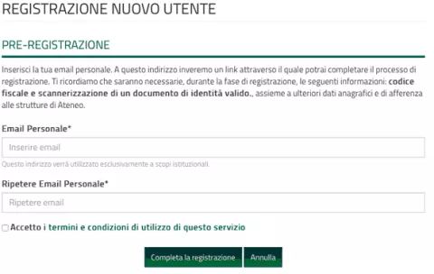 Identità digitale - Pre-registrazione