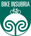 Logo Bike Insubria con il sigillo associato ad una bici