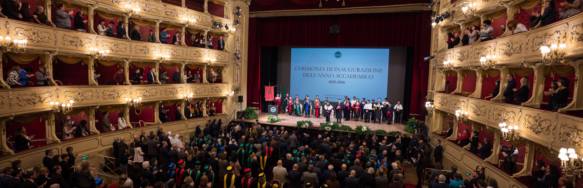 Inaugurazione anno accademico al Teatro sociale | 16 febbraio 2026