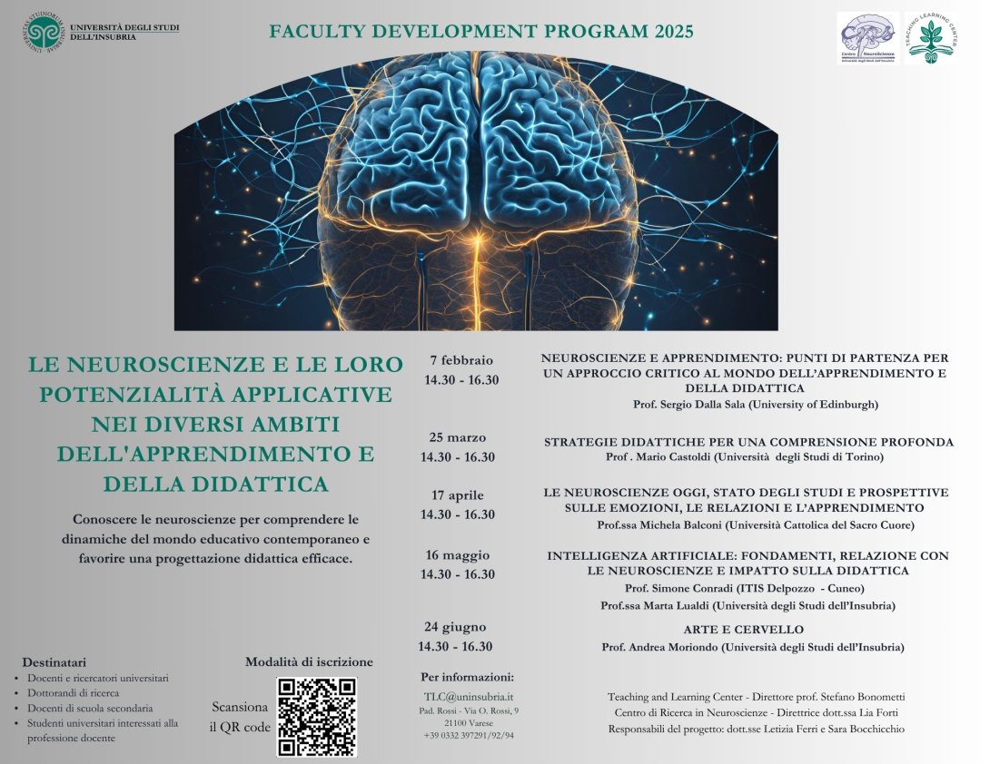 Locandina Faculty Neuroscienze