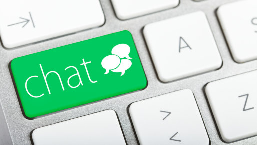 Immagine di pulsante con scritta Chat