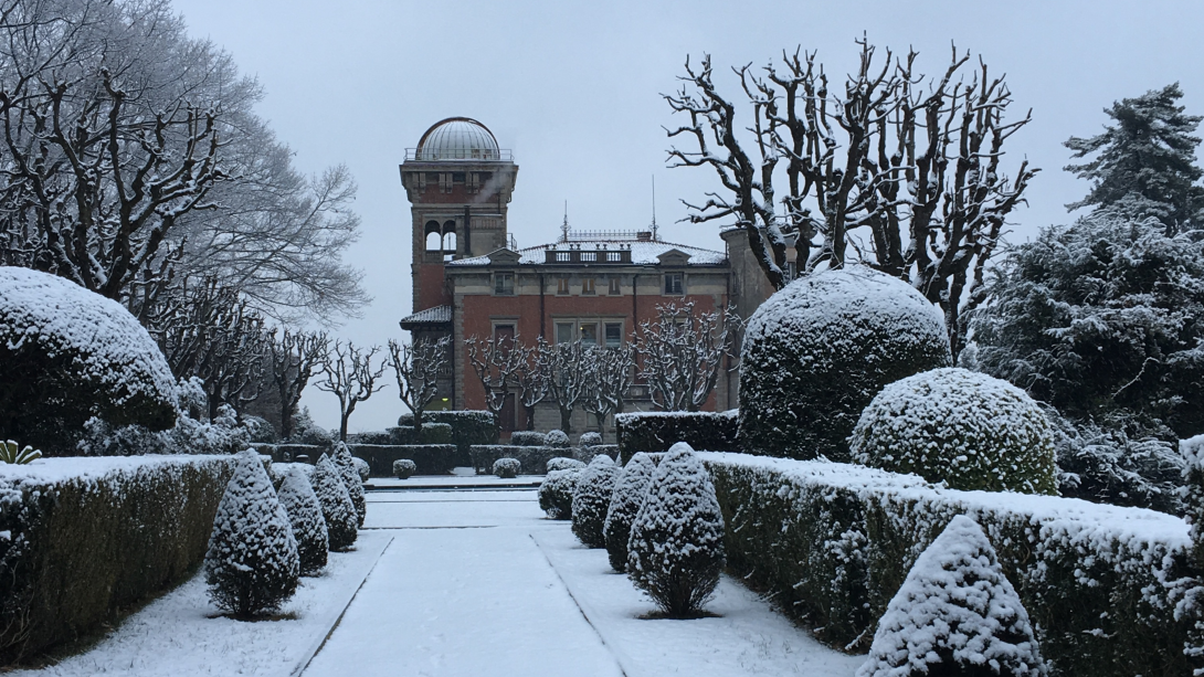 Villa Toeplitz sotto la neve
