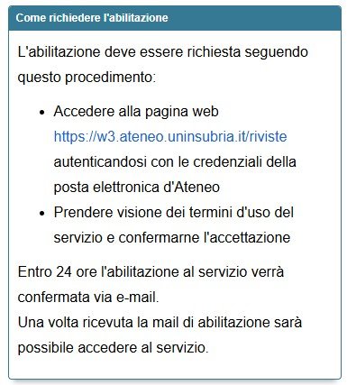 Abilitazione alle Risorse Esterne