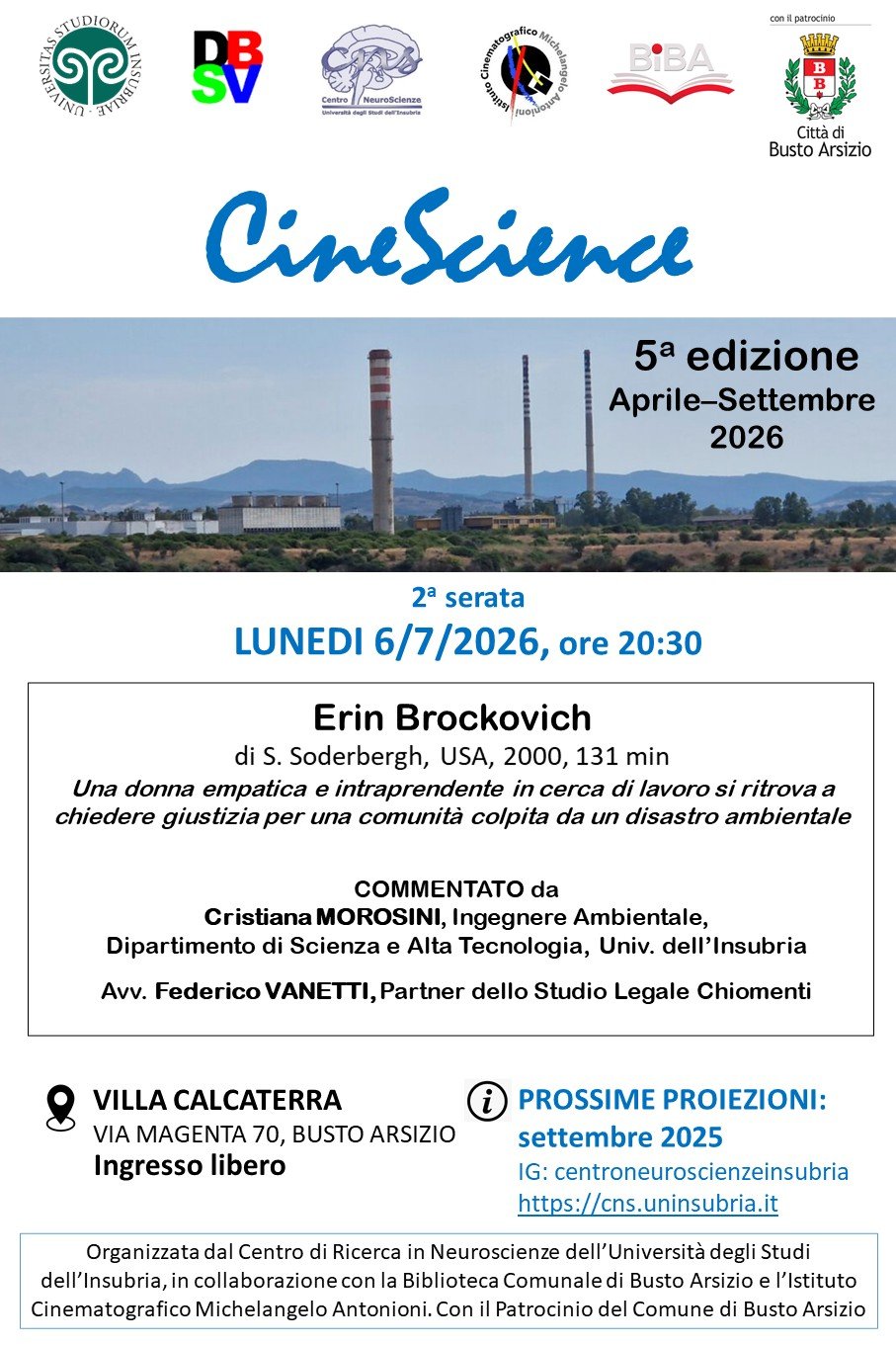 Cinescience 6 luglio 2026