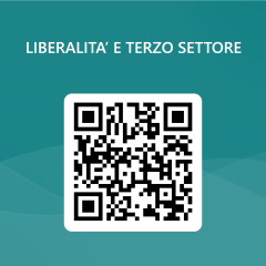 QRCode per LIBERALITA’ E TERZO SETTORE