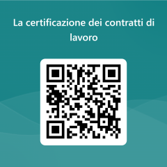 QRCode per La certificazione dei contratti di lavoro 