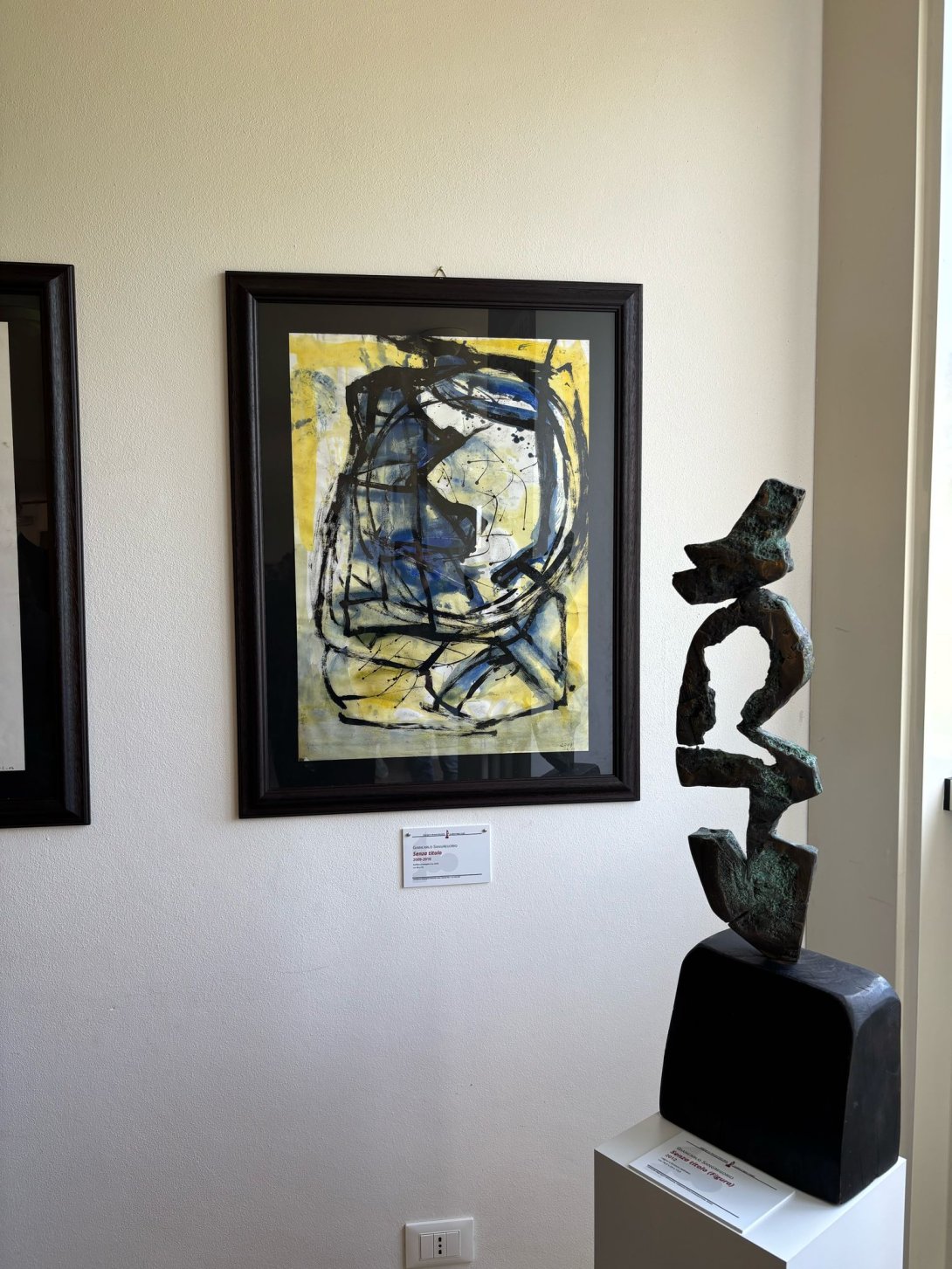 Particolare dell'allestimento della mostra