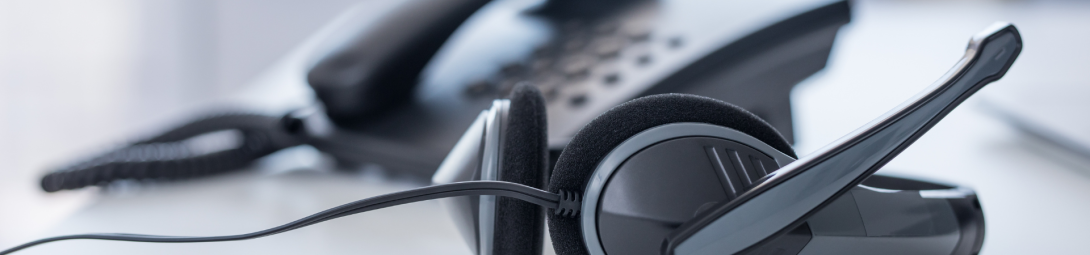 telefono fisso con cuffie