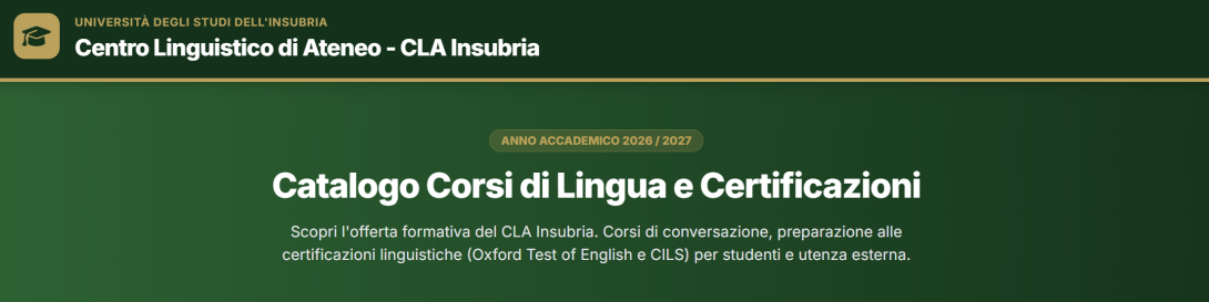 coperta offerta corsi CLA